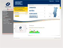 Tablet Screenshot of cimpor-portugal.pt
